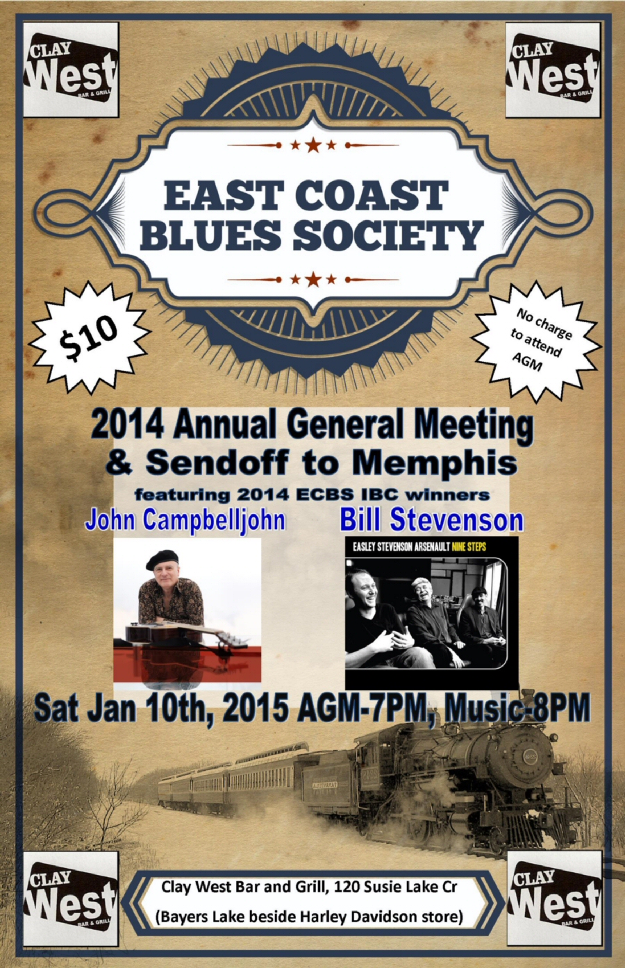 East Coast Blues Society 2014 AGM and Sendoff to Memphis